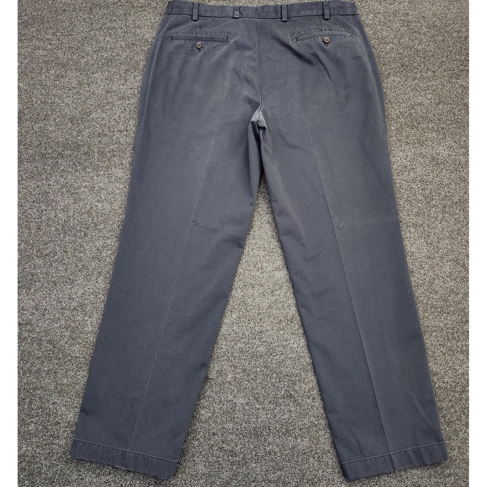 Brooks Brothers Mens 40x32 Navy Advantage Chino Clark Cotton Flat Front Pants - Picture 2 of 11